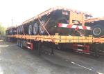 Q345B Steel 60 Ton Semi 20ft Shipping Container Trailer