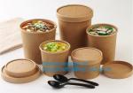 Disposable kraft paper soup cup_Double wall disposable hot coffee kraft paper