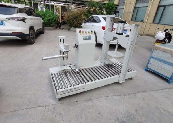 Single Head Semi Chemical Filling Machine,Latex Paint Drum Weighing Filling