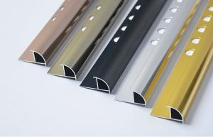 China Durable Aluminium Tile Edge Trim Protection Silver Color Tile Strip on sale
