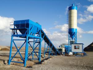 Wholesale Agitated Central Mixing Plant , Mobile Wet Concrete Plant Equipment For Site from china suppliers