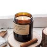 Buy cheap Custom Label 250ml Amber Transparent Glass Jars Candle ODM Airtight Lids from wholesalers