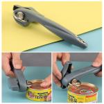 Convenient and Durable Stainless Steel Side Cut Can Opener for Opening Jars