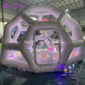 Wholesale Inflatable Airtight Bubble House Hexagonal Luxury Transparent Dome Tent Inflatable Football House from china suppliers