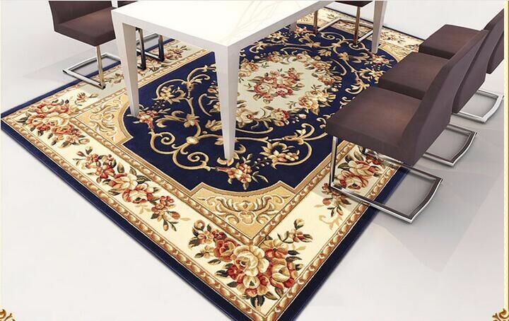 New Chinese style flower polypropylene wilton area rug