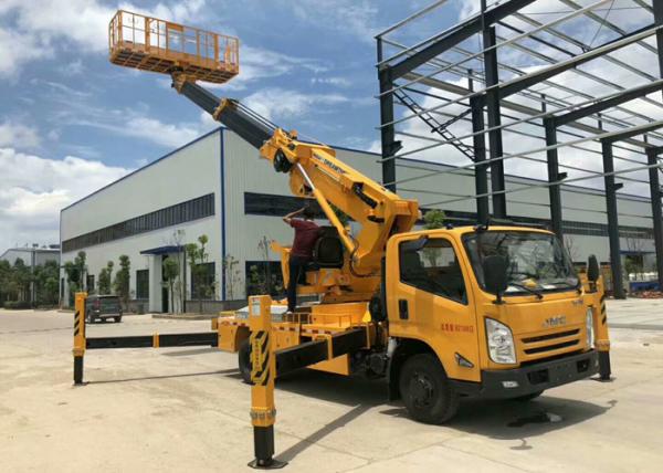 Quality Automatic 12m Cherry Picker Aerial Lift Truck Electronical Controlled Lifting for sale