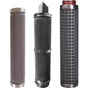 Wholesale Polyester Staple Fiber Stainless Steel Filter Element Pleated Filter Element from china suppliers