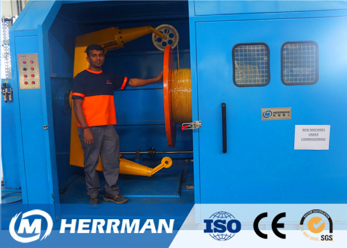 Cantilever Type Single Twist Machine , Electric Cable Manufacturing Machinery