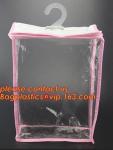 manufacture clear plastic pvc hanger bag with snap,Eco Friendly Transparent