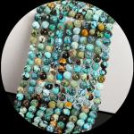Natural Round Shape Various Types Turquoise Beads Strands for DIY Gift Jewelry