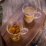 Customized Logo Acceptable Luxury Ceramic Plastic Espresso Glass Cups for Indoor