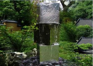 Wholesale Three Tubes Stainless Steel Water Feature Sculptures Modern Western Style from china suppliers