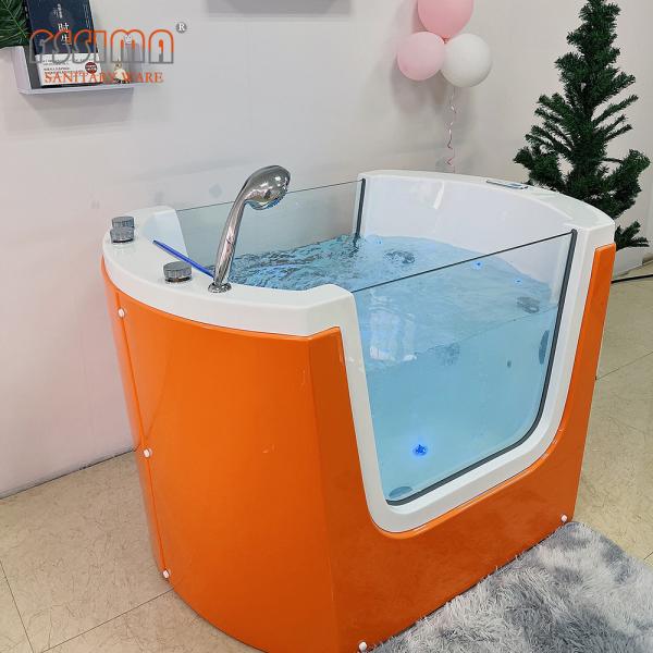 Small Baby SPA Bathtub Massage Function Newborn Baby Bath Spa Tub With LED