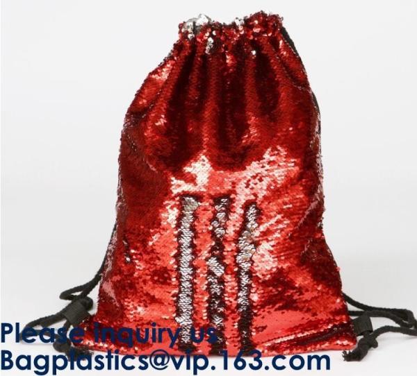 Amazon Hot Sale Strapping Mermaid Reversible Sequin Drawstring Bag, Wholesale
