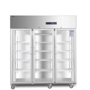 Wholesale 2-8 Degree Vaccine Cold Storage 3 Glass Doors Pharmacy Refrigerator For Medical Laboratory from china suppliers