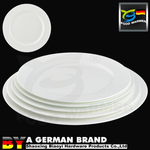 Lead Free White Porcelain Dinner Plates FDA Approved Simple Style For Food