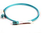 OM3 50/125 Fiber Optic Patch Cord , multimode fiber patch cord 5Mtrs PVC aqua