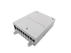 Wholesale IP54 Fiber Optic Splitter Termination Box 1X8 PLC Coupler SC Auto Shutter Adaptor ABS White from china suppliers