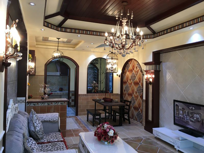 Wood Bead chandelier lighting lustre bois for country farmhouse rustic Chandelier(WH-CI-21)