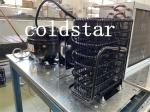 Fan cooling vertical commercial freezer glass door supermarket showcase