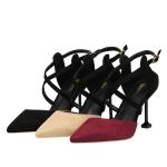 ZM038 A857-5 Summer 2020 New Cross Strap Ladies High Heel Sandals Cat Heel Women