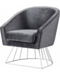 2018 hot sale modern European style velvet armchair with metal base