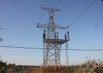 220KV Transmission Steel Tower Hot Dip Galvanized Surface For Overhead Power
