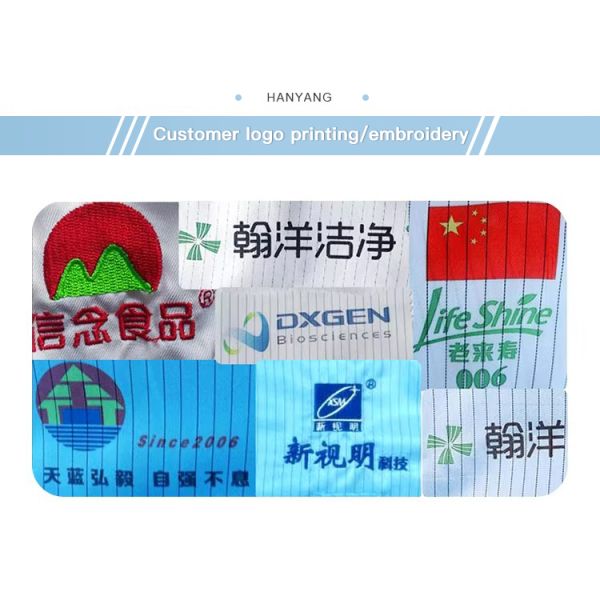 Anti-Static ESD Cleanroom Coverall with Adjustable Waist and Zipper Fasten for Surface Resistance 106-107Ohm