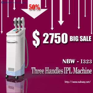 Wholesale high power 3 handles IPL beauty hair removal equipment for clinic use from china suppliers