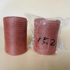 China Single Wire Knitted Copper Mesh Rolls For Reducing Pests / Repelling Mice on sale