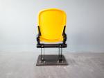 Gas Assisted Plastic Stadium Chair With Floor Mounted Brackets