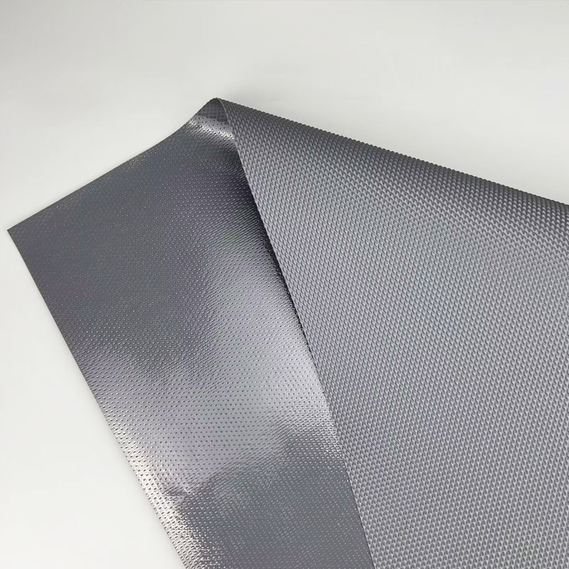 Waterproof Cabinet Shelf Mat with Diamond Pattern Non-Slip Bathroom Drawer Liner Eva Grey