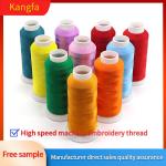 Gassed 100% Polyester 120d/2 Embroidery Sewing Thread 4000m/cone for Embroidery