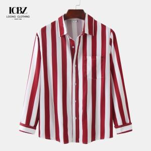 Wholesale Customized Short Sleeve Hawaiian Shirt for Men in Solid Color Linen Cotton Fabric from china suppliers
