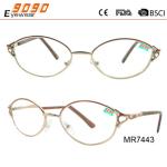 reading glasses with metal frame, hot fashionable style,suitable for women