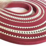 Synchronous Pu Timing Belt With Red Adhesive / Polyurethane Timing Belt