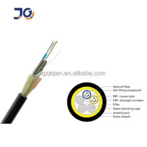 Wholesale China Cable Supplier ADSS Single Jacket 48 Core Single Or Multi Mode FRP 1.5mm 100m Span Length Fiber Optic Cable from china suppliers