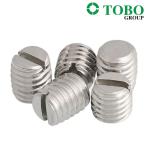 Customized DIN551 / ISO 4766 Stainless steel slotted set screw with flat point
