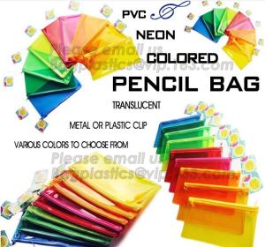 Wholesale plastic clear transparent color pvc zipper pencilcase/pencil bag, New funny stationery eco friendly pvc plastic soft red from china suppliers