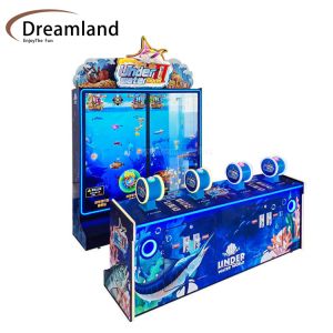 Buy cheap Blue Coin Pusher Go Fishing Ticket Redemption Game Machine For Under Water World from wholesalers