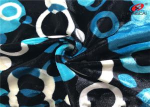Wholesale Printed Stretch Knitted Polyester Spandex Velvet Fabric For Ladies Dress from china suppliers