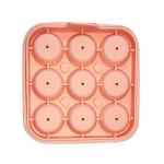 Silicone Small Rose Shaped Ice Cubes Maker Sustainable 9 Cavity 1.2 Inch