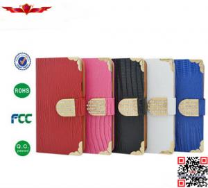 China Newest 100% Qualify Luxury Genuine Crocodile Leather Wallet Cover Cases For HTC ONE M8 on sale