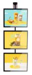 Edgelit Backlit Magnetic Light Box Single Sided Rectangle Shape