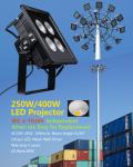 LED Projector Light 250W / 400W For High Pole Stadium Lighting IP65