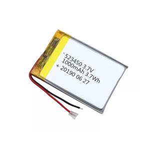 Wholesale 523450 3.7V 1000mAh Lithium Ion Polymer Battery With UN38.3 Approval from china suppliers