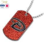 Engraving Custom Dog Name Tags , Pet Soft Enamel Dog Tag With Chain