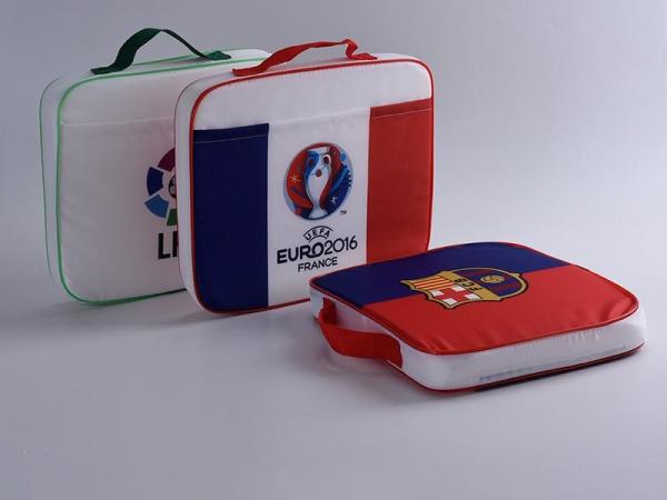 Promotional Printed Drawstring Bags / Football Fans Seat Cushions For Advertisin
