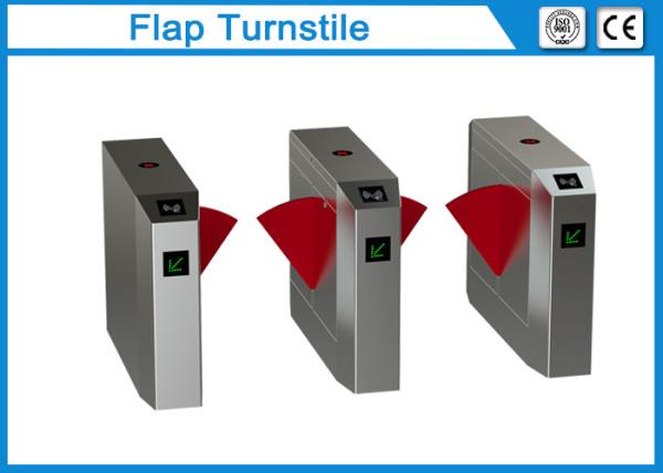 304 Stainless Steel Flap Barrier Gate 35-40 Person / Min Speed 3 Pairs Infrared