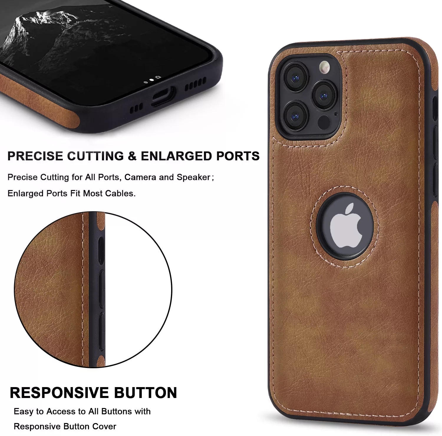 Fashion element Luxurious Red Durable Soft Grip Phone Cover for iPhone 13 Pro Max